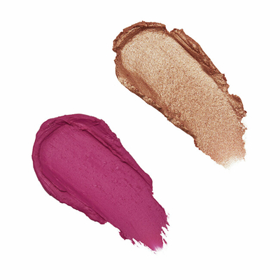 Ruzh për faqe Revolution Blush and highlighter 2 in 1, 8.6 g, Champagne Shine