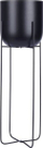 Mbajtëse vazoje Vilde Flowerpot Plant Stand, metal, 59 cm, e zezë