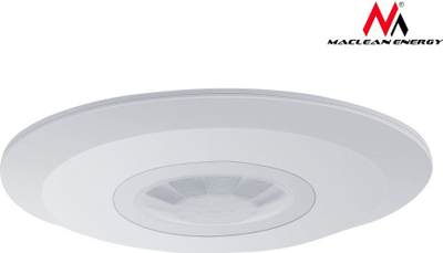 Sensor lëvizjeje (PIR) Maclean MCE85, 220–240 V AC, 360°, 6 m, IP20, i bardhë