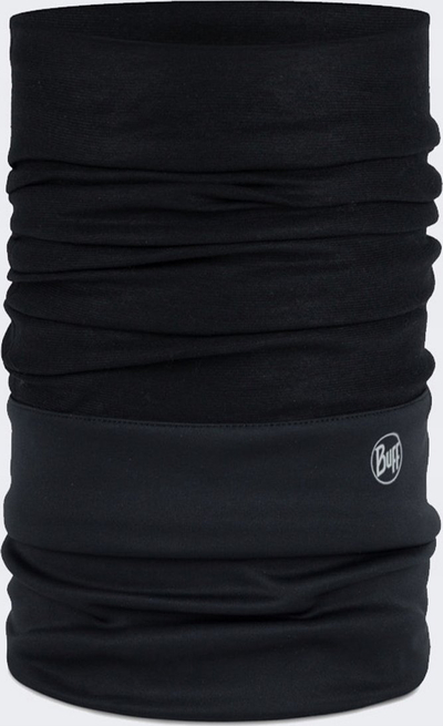 Shall multifunksional Buff Windproof Solid, Gore Windstopper, për burra, i zi