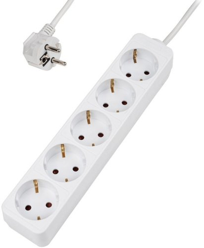 Zgjatës elektrik ATR ST GB05, 5 dalje, kabllo 3 m, i bardhë