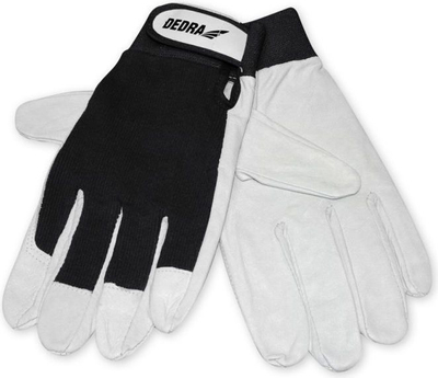 Заштитни ракавици Dedra BH1010R10B, бр. 10, црно/бело