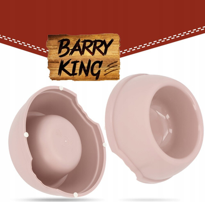 Enë plastike për qen Barry King S, 0.38L, diametër 17cm, bezhë