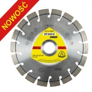 Disk prerës diamant Klingspor DT 600U, 125mm, për beton edhe gur, gri