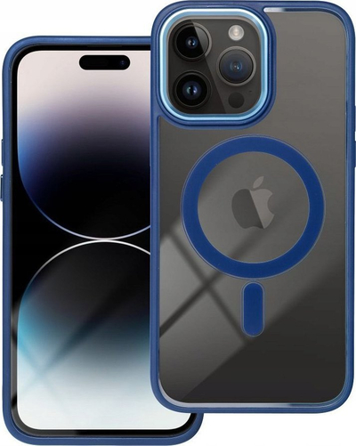 Futeri silikoni Color Edge për iPhone 16 Pro Max, MagSafe, transparente me anë me ngjyrë