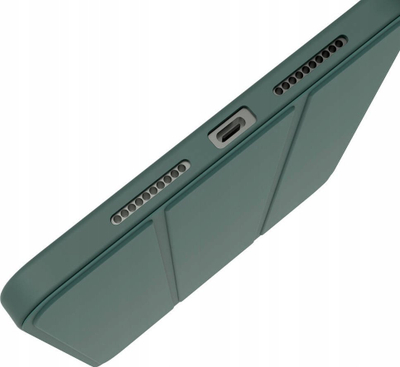Kapak mbrojtës JCPal DuraPro për iPad Air 13" M2 M3, me vend për Pencil, jeshile e errët