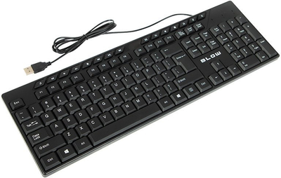 Tastierë Blow KP-122, me kabllo USB, 122 taste, e zezë