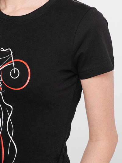Bluza Pegas Womens T shirt, me mëngë të shkurtra, e zezë