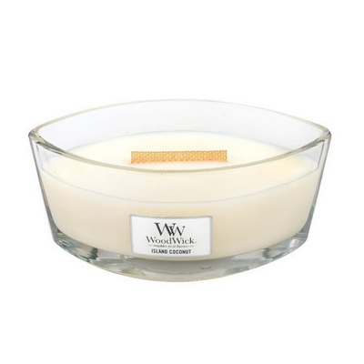 Qiri aromatik Woodwick, arrë kokosi, 453 g