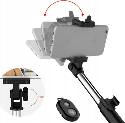 Shkop selfie Gotel U13D, tripod me Bluetooth, 76.5 cm, i zi