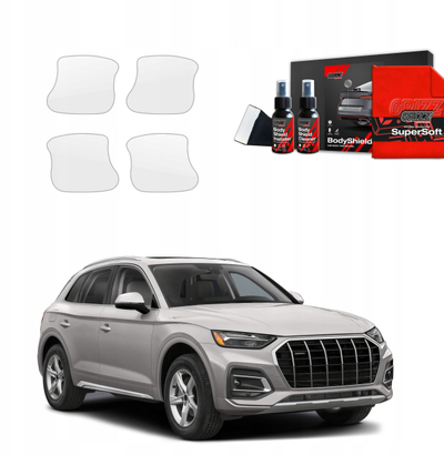 Film mbrojtës për zgavër doreze dere Audi Q5, set me 4 copa, transparent, 2020‑2025