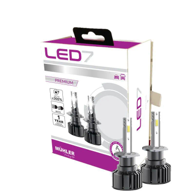 Lampa Led H1 12/24v +300% Led7 Muhler