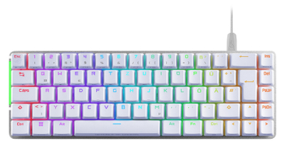 Tastierë lojërash ASUS ROG Falchion Ace, ROG NX Red, 65%, e bardhë