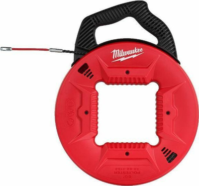 Fish tape Milwaukee 4932472118, 15 m, 5 mm, e kuqe