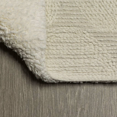 Тепих за бања Sealskin Pebbles, памук, против лизгање, крем боја