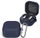 Këllëf silikoni Tech-Protect Silicone Hook Case për Samsung Galaxy Buds4 Buds4 Pro, me karabinier, blu navy