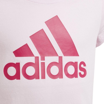 Bluzë sportive adidas BL Tee Jr HM8732, pambuk, për goca, rozë