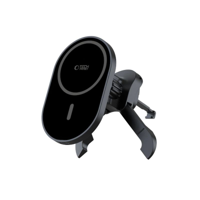 Mbajtëse telefoni për makinë Tech-Protect MM15W V6, MagSafe, karikim pa tela 15W, e zezë