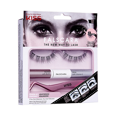 Set për qerpikë Kiss, Falscar Eyelash, qerpikë fallco + ngjitës 9 g + aplikues për qerpikë