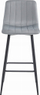 Karrige e naltë bar POZZA Velvet, set me 3 copë, silver grey