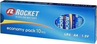 Bateri alkaline Rocket Strong Stick AA LR6, 1.5V, pako me 10 copë