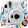 Këllëf LoveInstant për Fujifilm Instax Mini 11, me stil Birthday, lëkurë eko, i bardhë