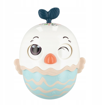 Lodër luhatëse BAM BAM Roly Poly Chick 541628, zile muzike, shumëngjyrëshe