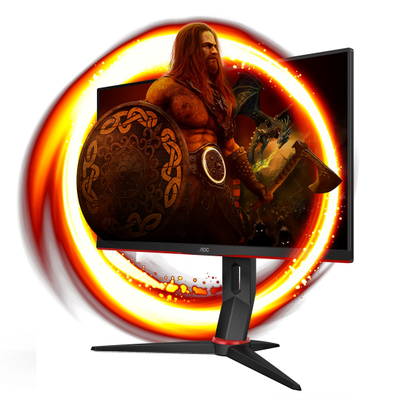 Monitor AOC G2 Q24G2A/BK, 23.8", QHD, 165Hz, 1ms, i zi/portokalli