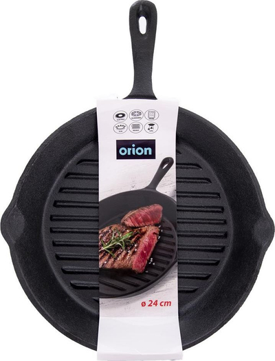 Tigan grilli Orion, gize, 24cm, i zi