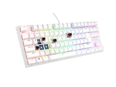 Tastierë mekanike Genesis THOR 303 TKL, RGB, Outemu Brown, e bardhë