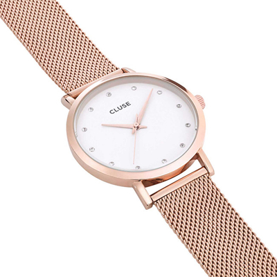 Orë dore Cluse Pavane Rose Gold Stones