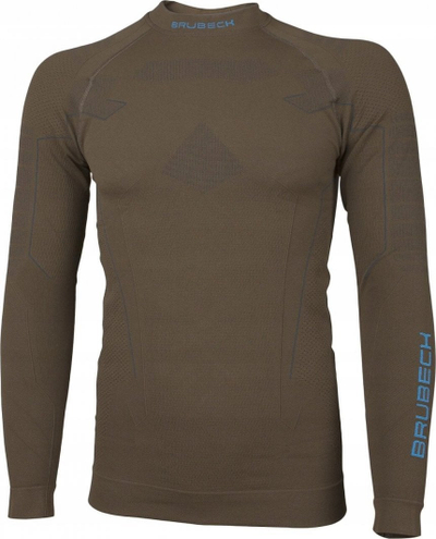 Bluzë termike Brubeck Ranger Thermo për burra, madhësia XL, khaki