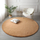 Округол тепих Round Rabbit Silky Fur 100, нелизгачки, Light Camel беж
