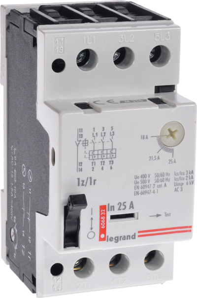 Wylacznik silnikowy 3P 11kW 18-25A M250 1Z/1R 25 606832