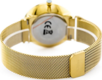 Orë dore për femra G. Rossi Diuna Date, mekanizëm quartz, çelik inox, ngjyrë ari