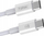 Kabllo USB T-Phox Glary Lite Series, USB-C në USB-C, 1 m, e bardhë