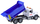 Kamion lodër ndërtimi Tipper Truck, shtrat lëvizës, drita dhe tinguj, blu
