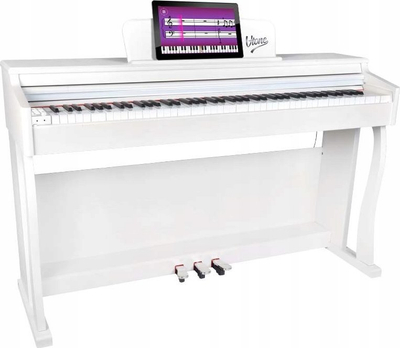 Piano digjitale V-TONE BL-8808, 88 taste, USB MIDI, e bardhë