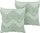 Set jastëkësh për zbukurim Beliani BACOPA, 45 x 45 cm, pambuk, jeshile e çelët