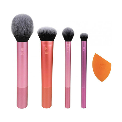 Set brusha për grim dhe sfunxher Real Techniques