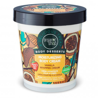 Krem trupi Organic Shop Vanilla and Shea Butter, 450 ml