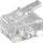 Prizë modulare Goobay RJ11, set 10 copë, transparente
