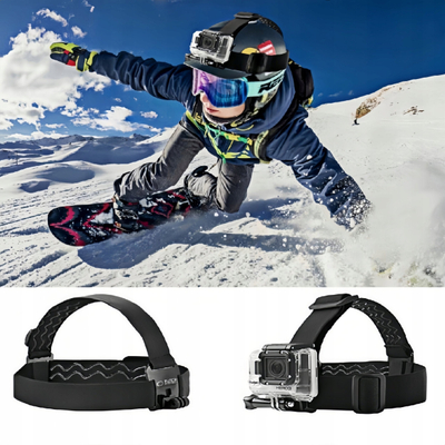 Mbajtëse koke për kamerë Tech-Protect GA100, për GoPro dhe DJI, e zezë