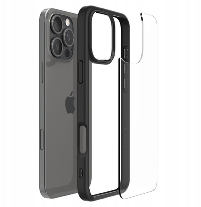 Kapak telefoni Spigen Ultra Hybrid MagSafe, për iPhone 17 Air, matte black, i zi