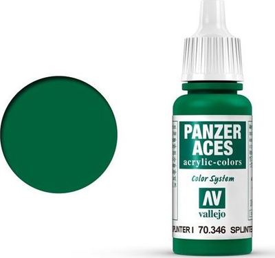 Bojë akrilike Vallejo Panzer Aces VAL346 Splinter Blotches I, 17ml, jeshile