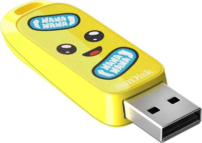 USB флеш SanDisk SDCZIF-128G-G46, 128GB, USB 3.2, жолта