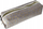 Пенкало Starpak Square Tube Cristal 490730, форма квадратна цевка, сиво со сјај