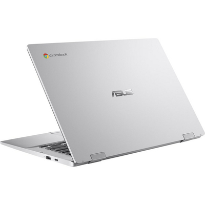 Лаптоп Asus Chromebook CX1, 14\", 4 GB RAM, 64 GB SSD, Intel Celeron N3350, Intel HD Graphics 500, сребрен