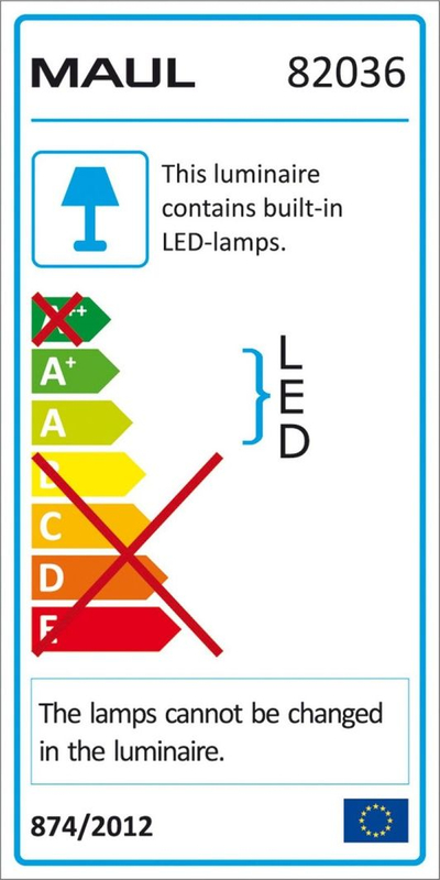 Стона ламба Maul Atlantic 8203695, LED 9W, светлина бела како дневна, сребрена