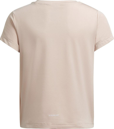 Bluzë sportive adidas Primegreen Aeroready Tee Jr H26610, për goca, rozë e çelët
